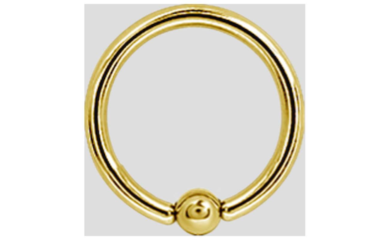 bcr titanio colore oro 1.6x10mm
